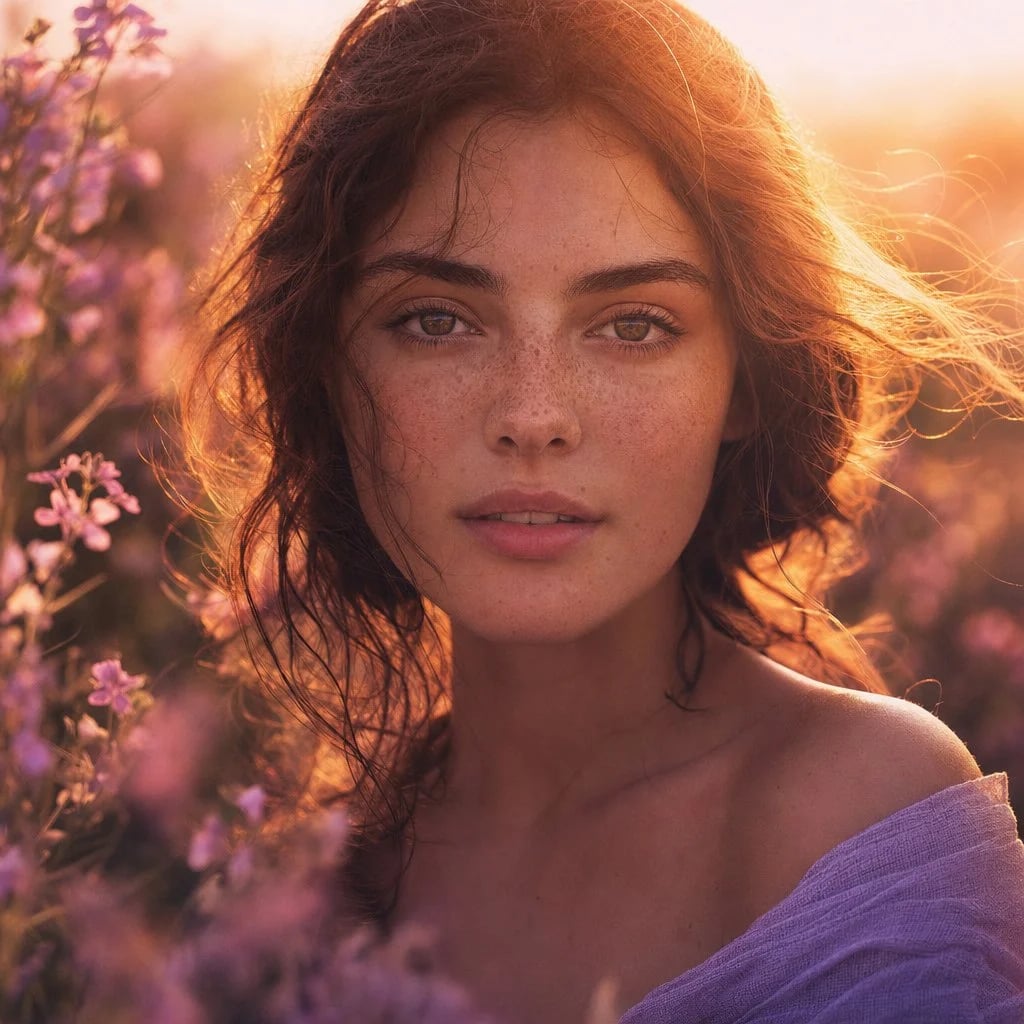 Cinematic Editorial Portrait Of A Young