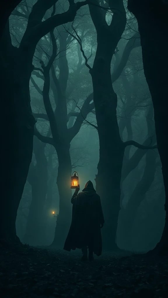 Lantern in the Dark Forest