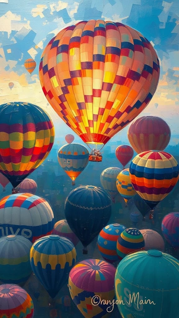 Hot Air Balloon Festival Impressionist
