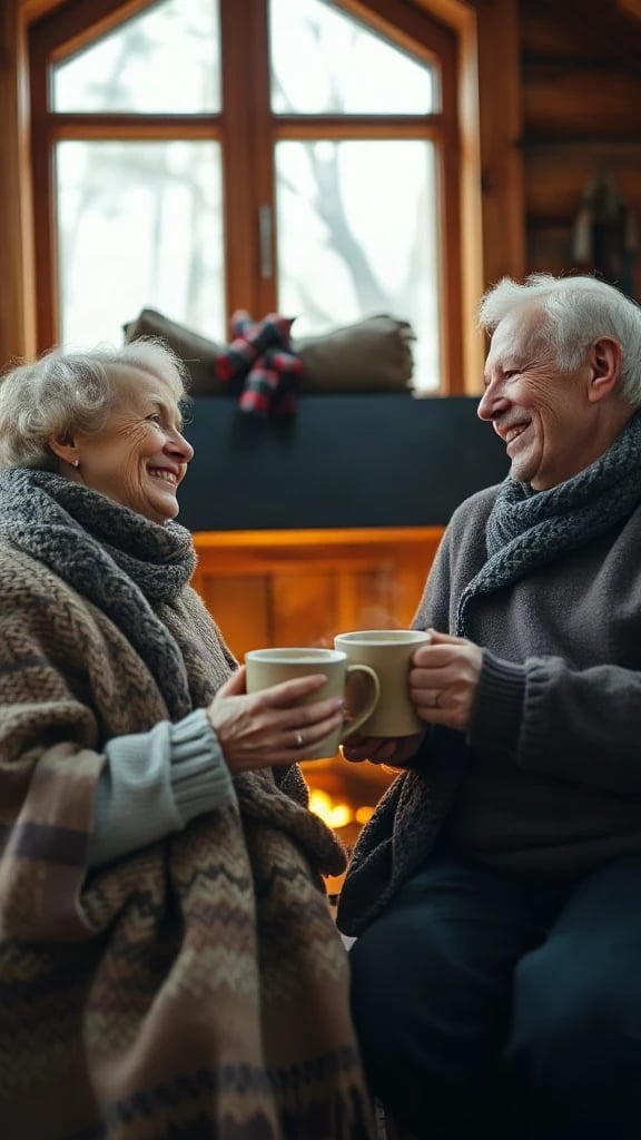 Cozy Cabin Couple Portrait