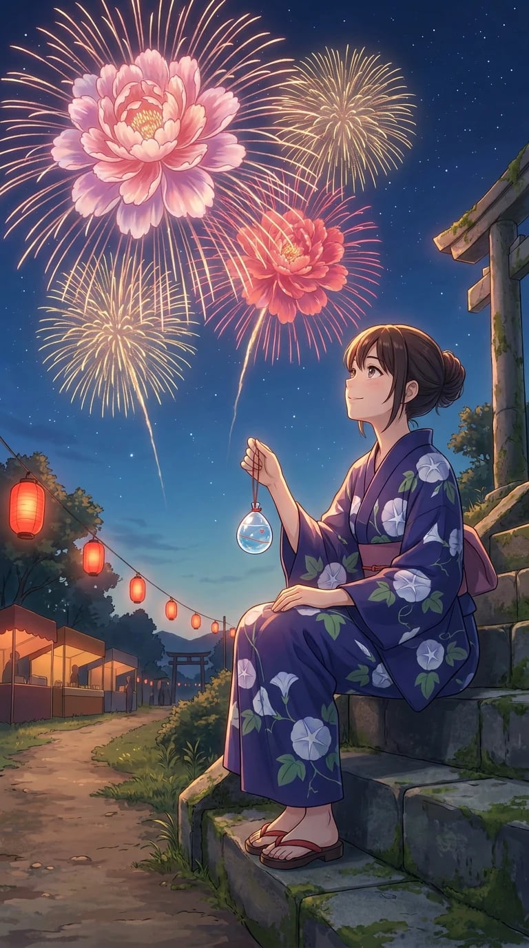 Fireworks Over the Shrine Steps