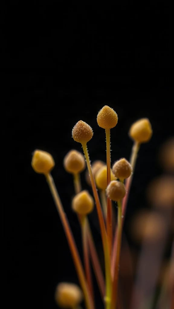 Moss Spores Macro Studio