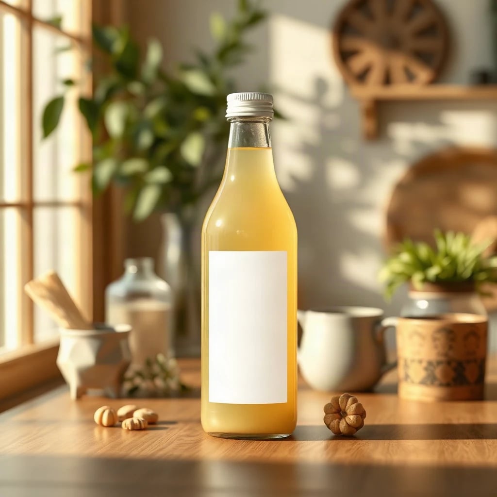 Juice Bottle Mockup Lifestyle