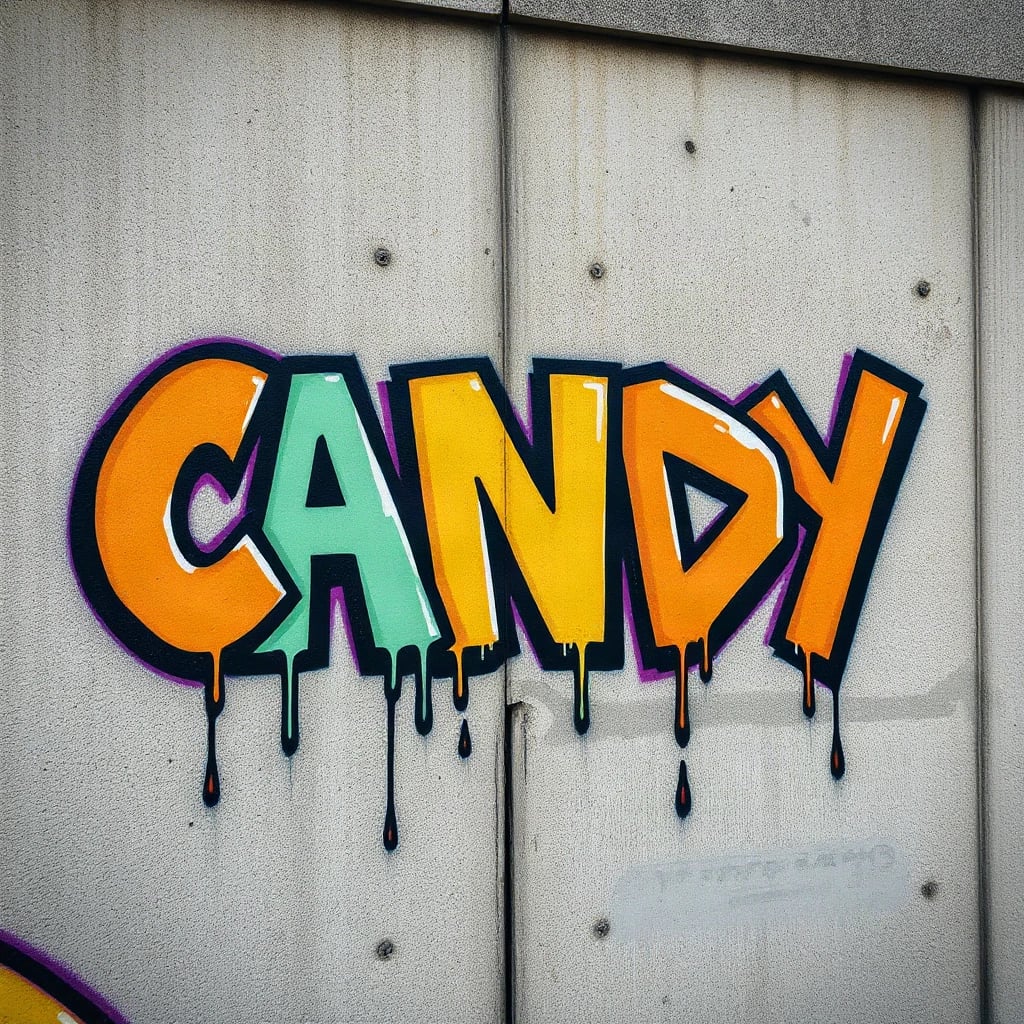Graffiti Candy Typography