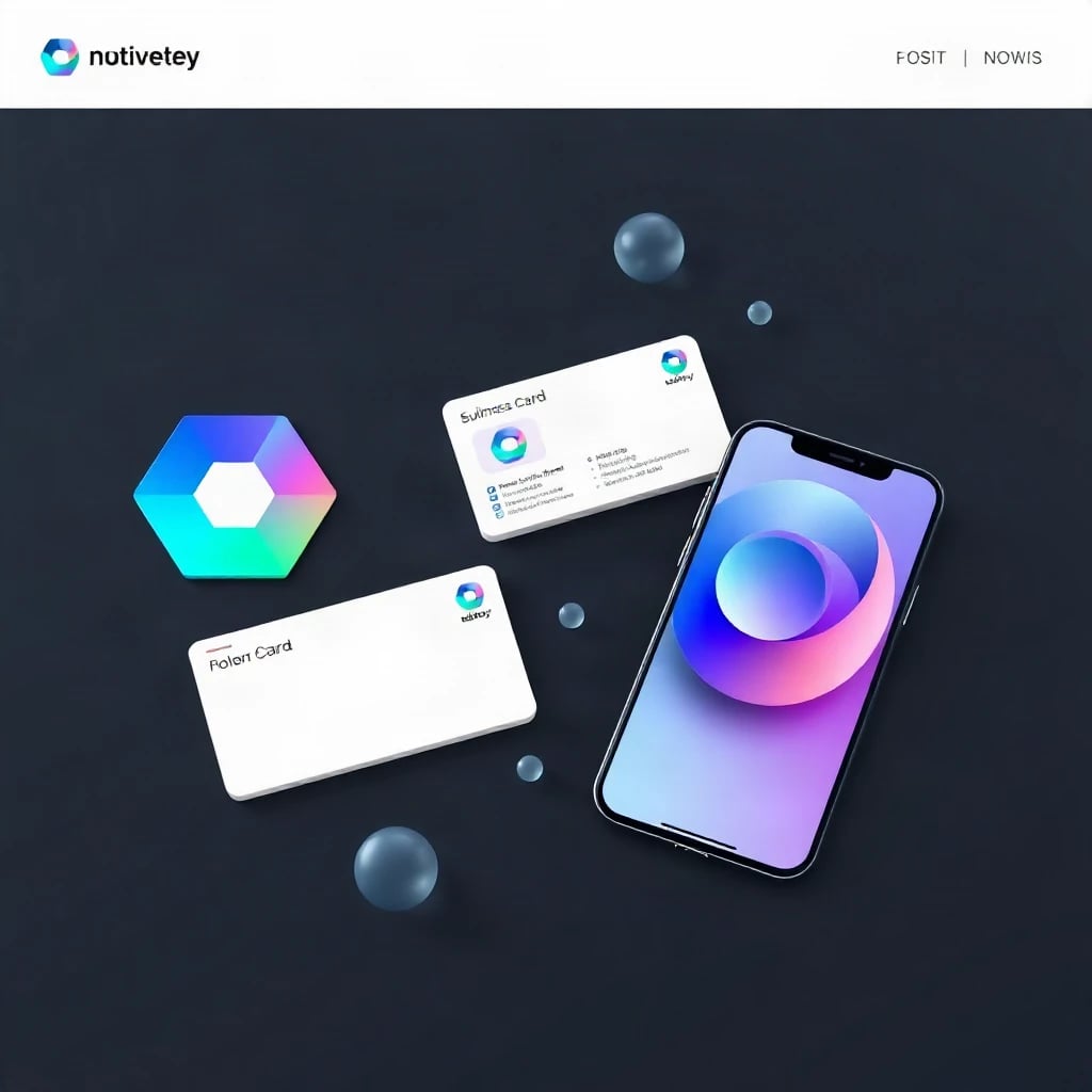 Neon Tech Startup Identity