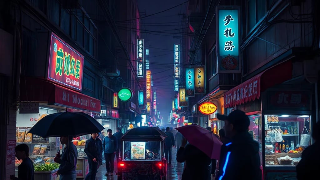 Neon Night Market
