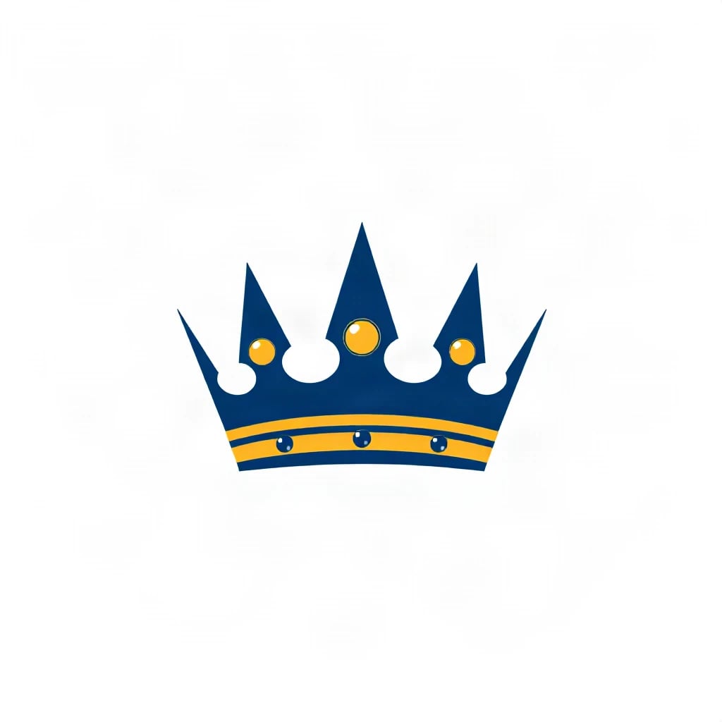 Flat Minimal Crown Simple Logo