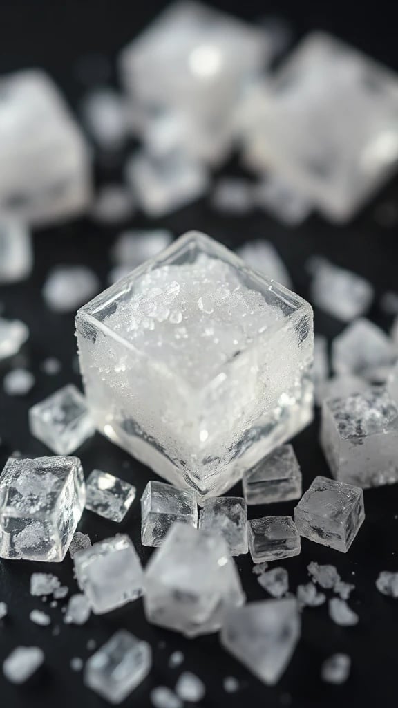 Salt Crystals Macro Studio