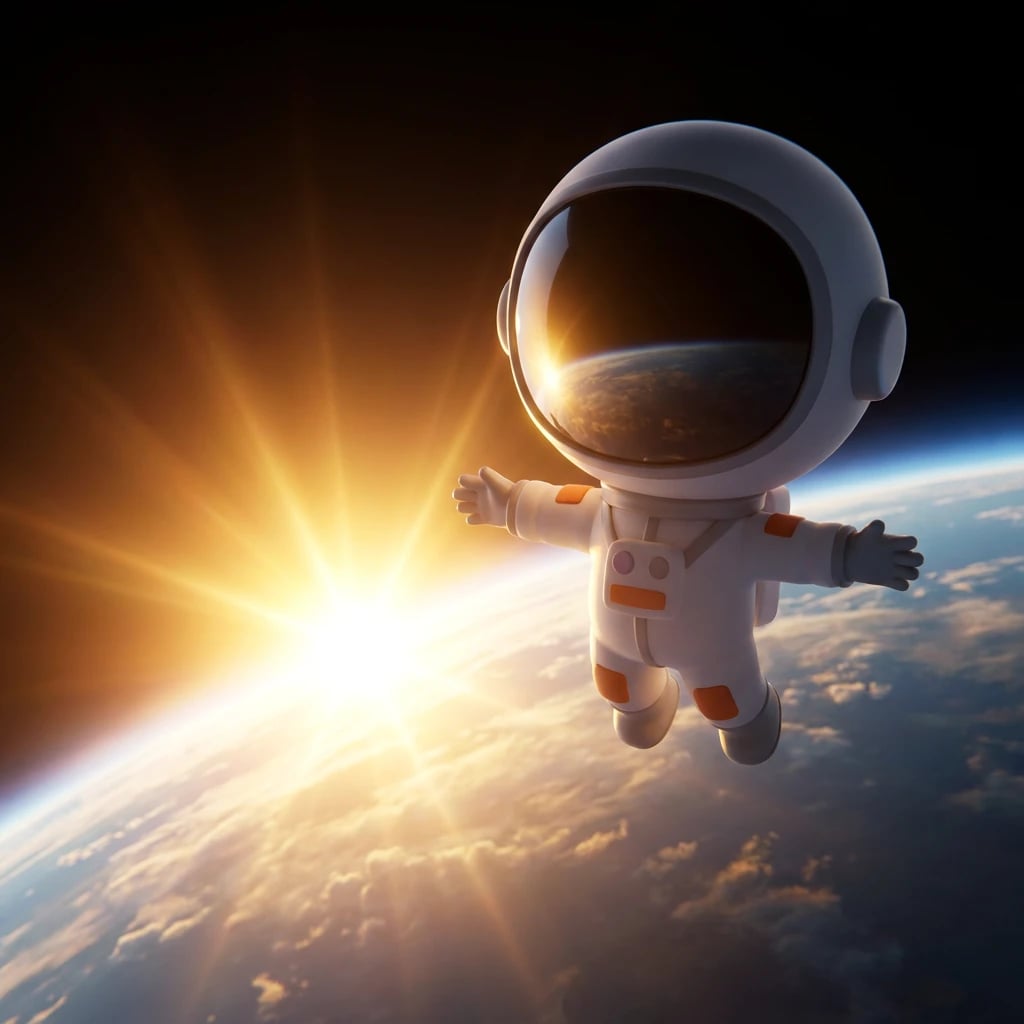 Sunrise Over Earth Orbit