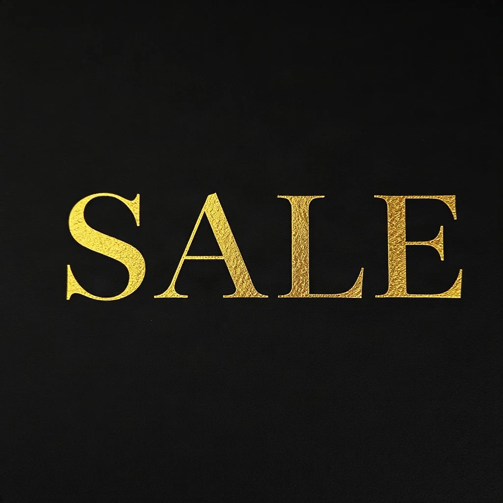 Gold Foil Sale Typography