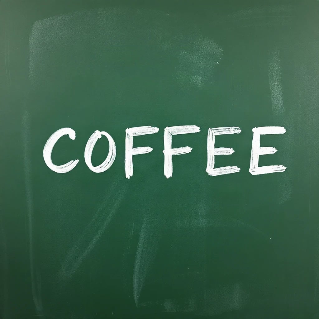 Chalkboard Coffee Typography