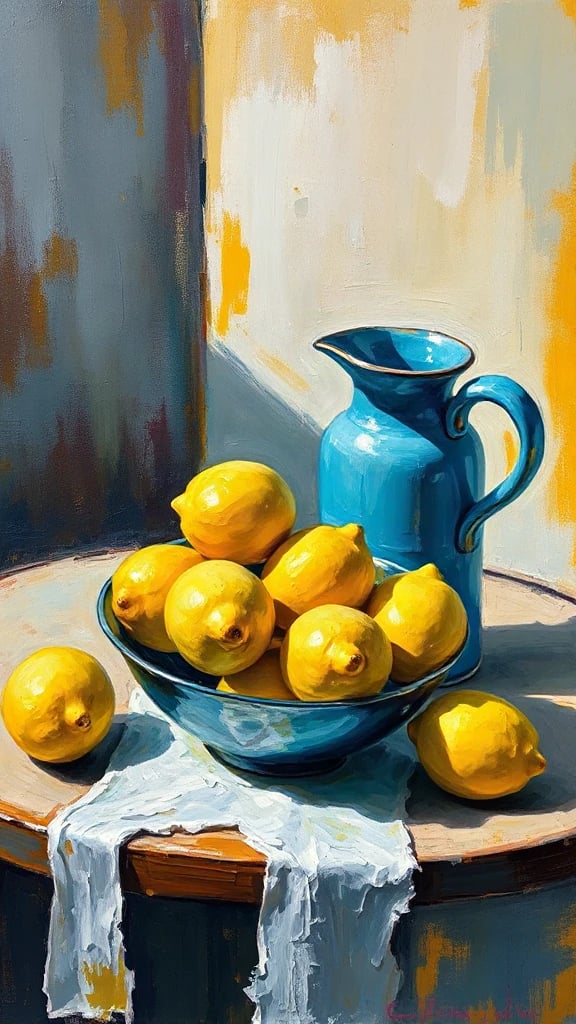 Bowl Of Lemons And Post-Impressionist