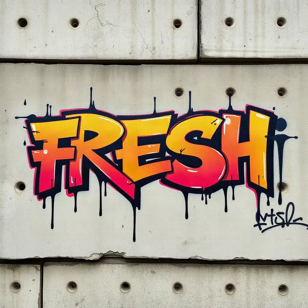 Graffiti Fresh Typography