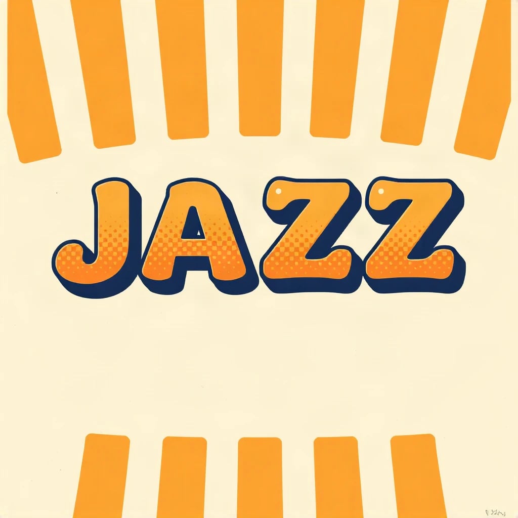 Retro 70s Jazz Typography