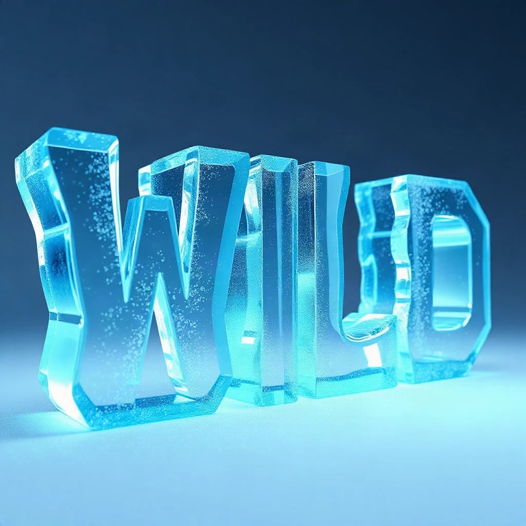 Ice Letters Wild Typography