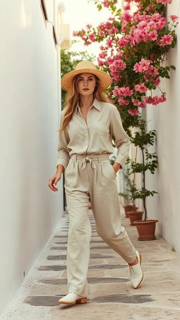 Minimalist Linen Summer Look