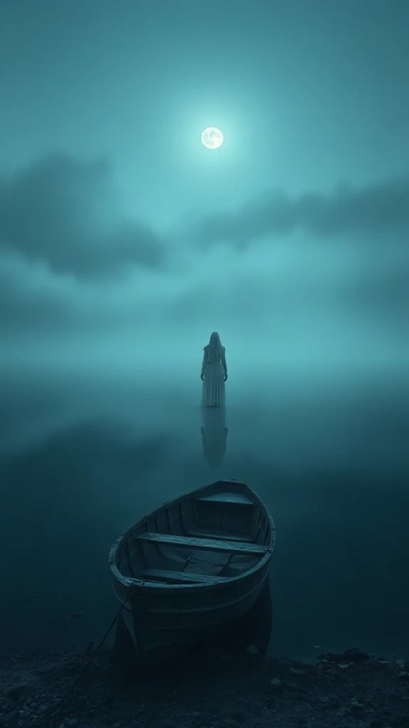 Foggy Lake Figure