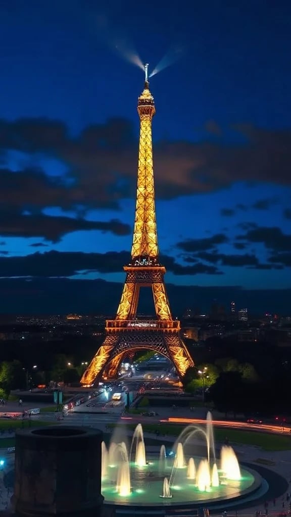 Eiffel Tower Blue Hour