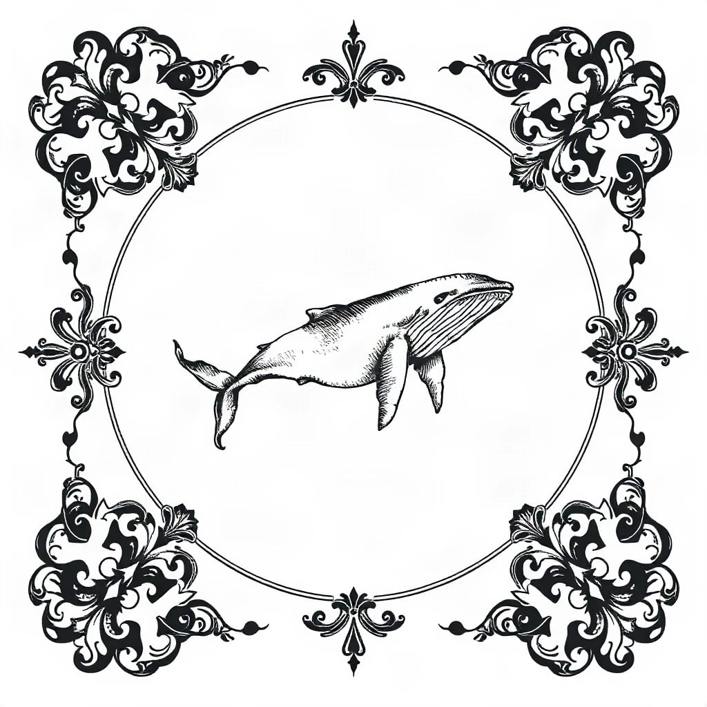 Ornamental Whale Tattoo