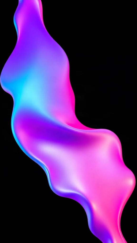 Neon Liquid Abstract Wallpaper
