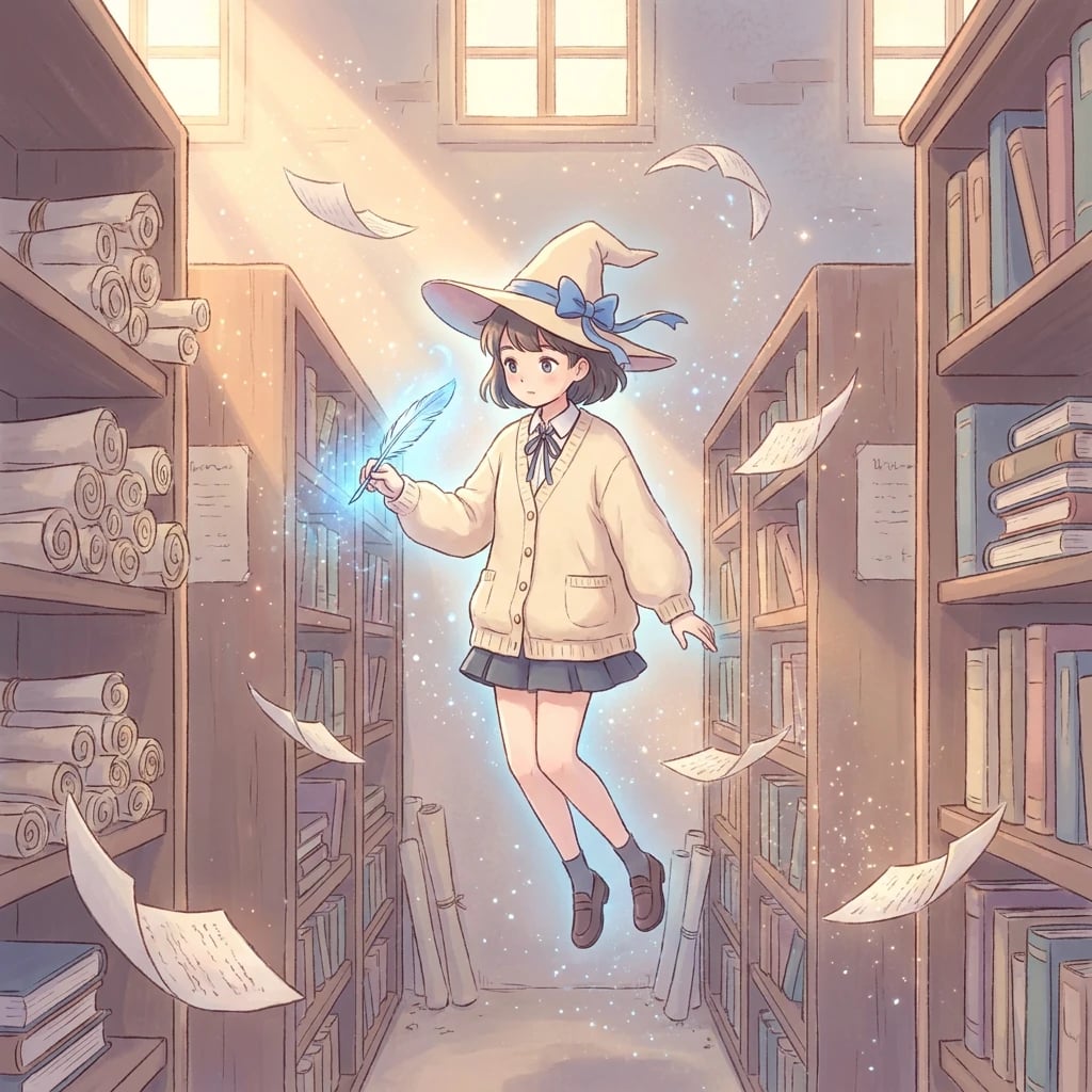 Dawn Spell Over Dusty Archives