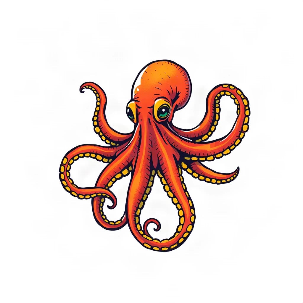 Traditional Octopus Tattoo
