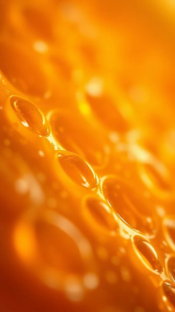 Citrus Pulp Macro Golden