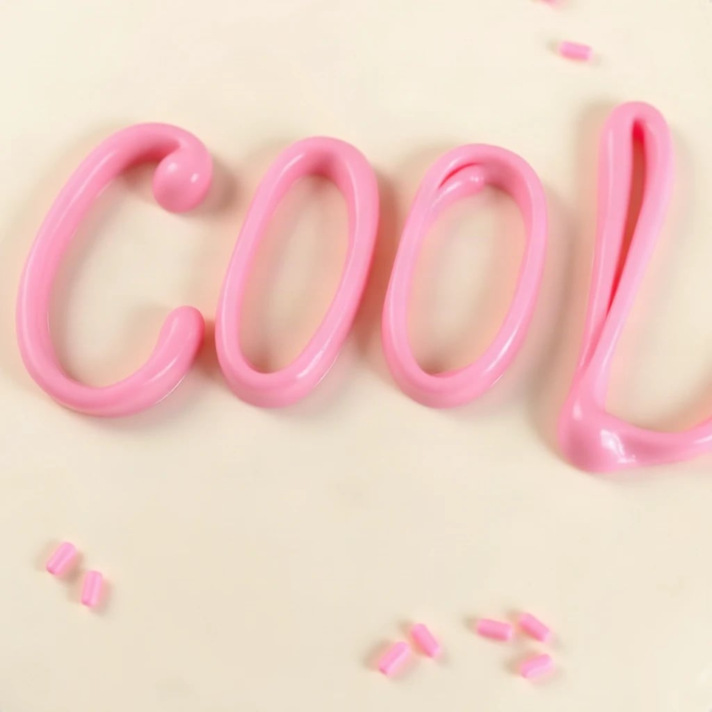 Cake Frosting Cool Typography