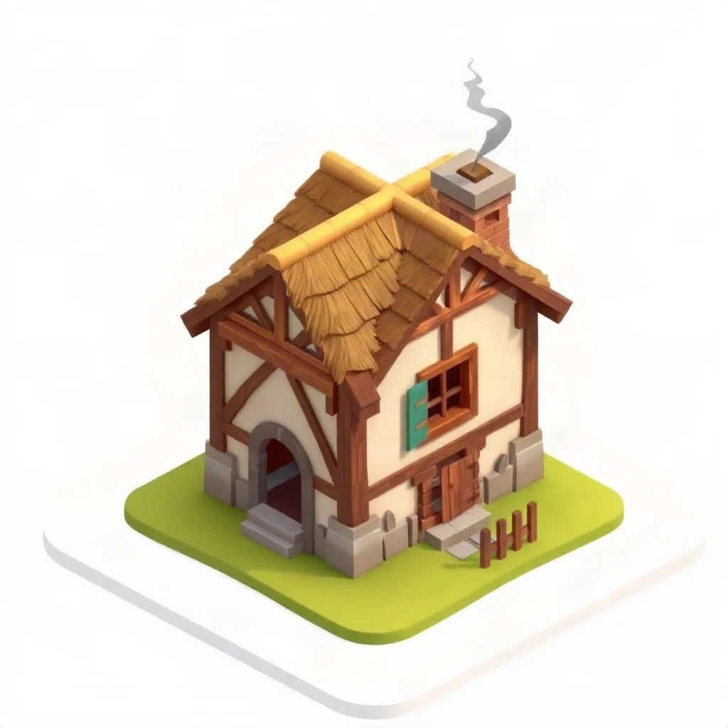 Isometric Medieval House