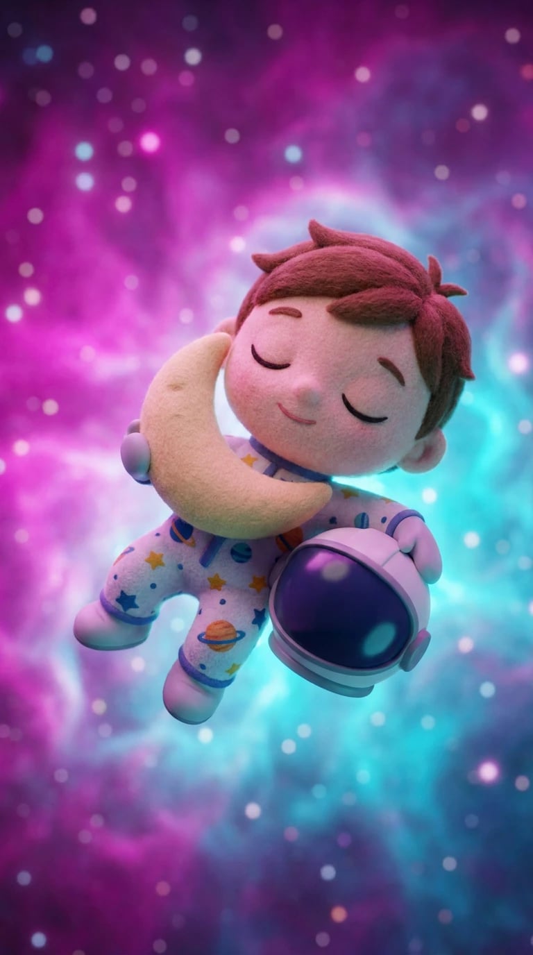 Nebula Dreamer with Plush Moon