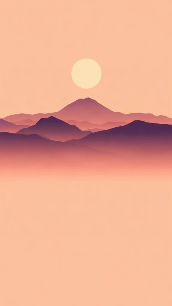 Minimal Mountain Gradient Wallpaper