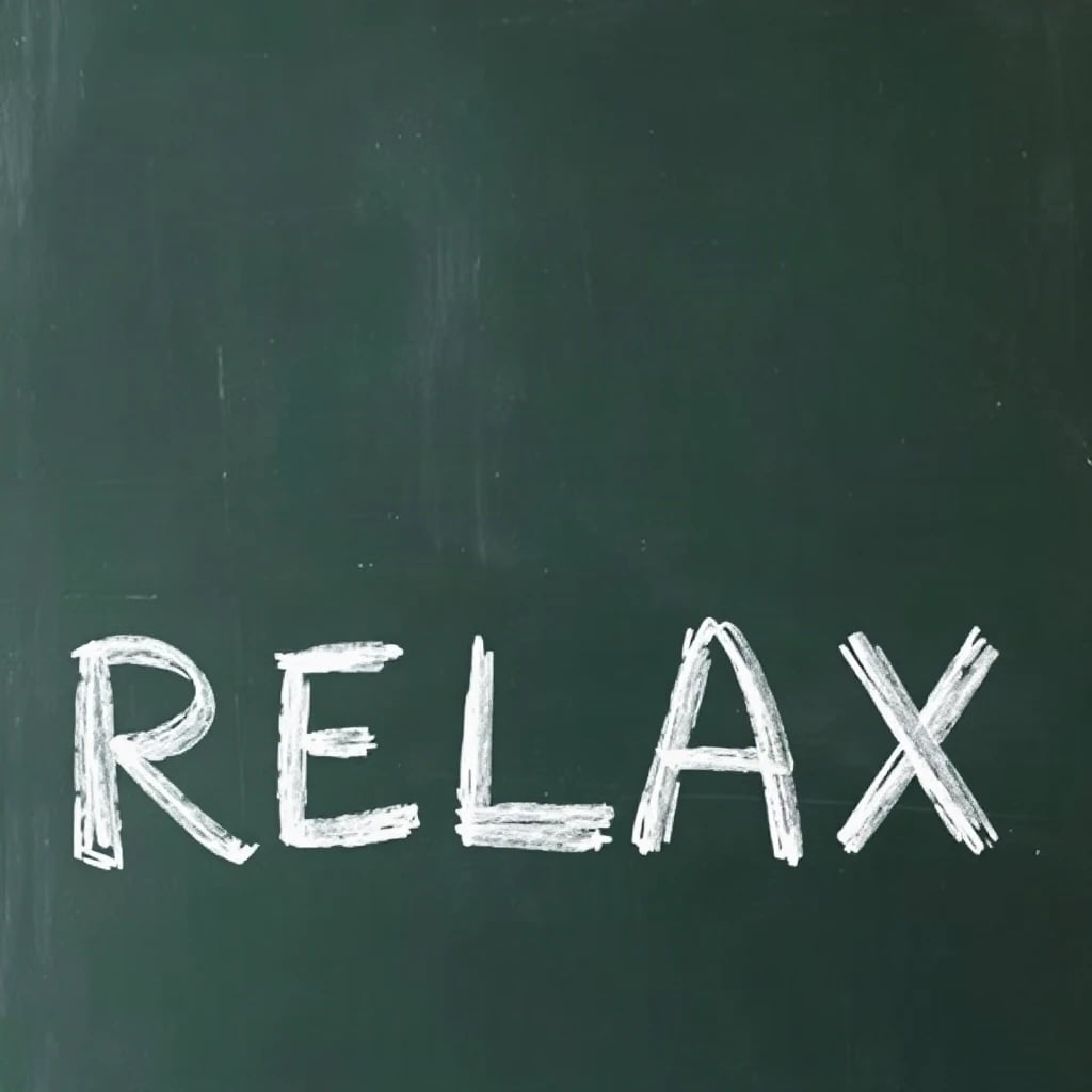 Chalkboard Relax Typography