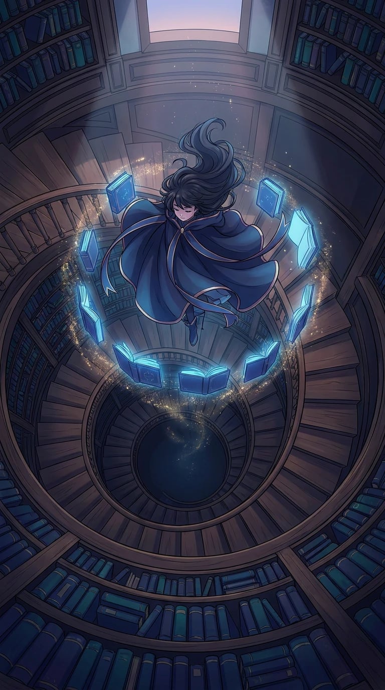 Spiral Staircase Levitation at Twilight