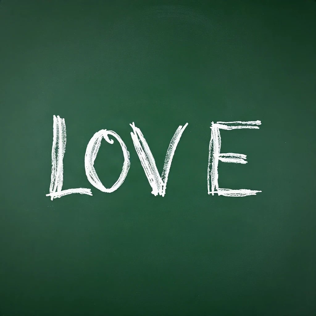 Chalkboard Love Typography