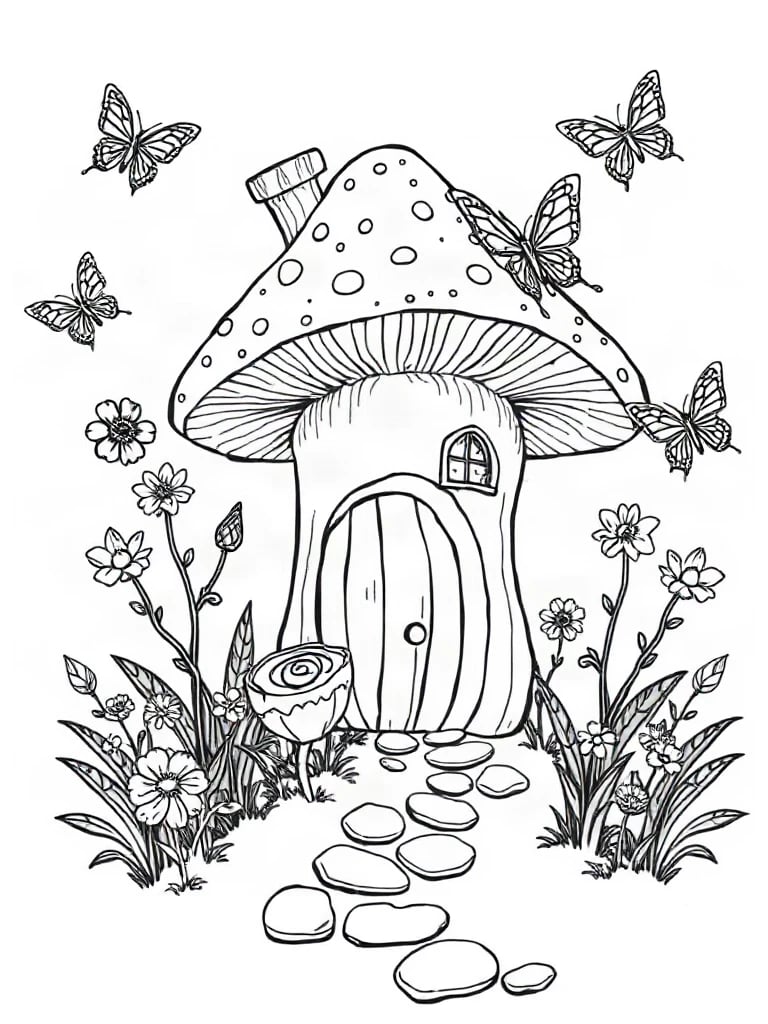 Fairy Garden Coloring