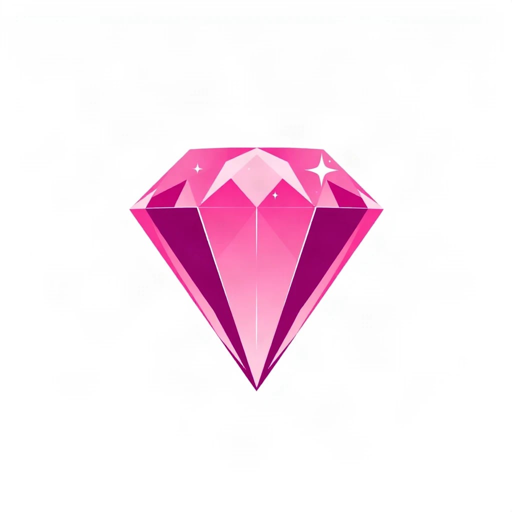 Rose Gradient Diamond Logo
