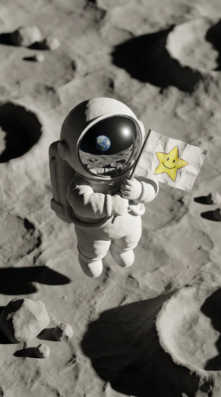 Lunar Orbit Flag Planter