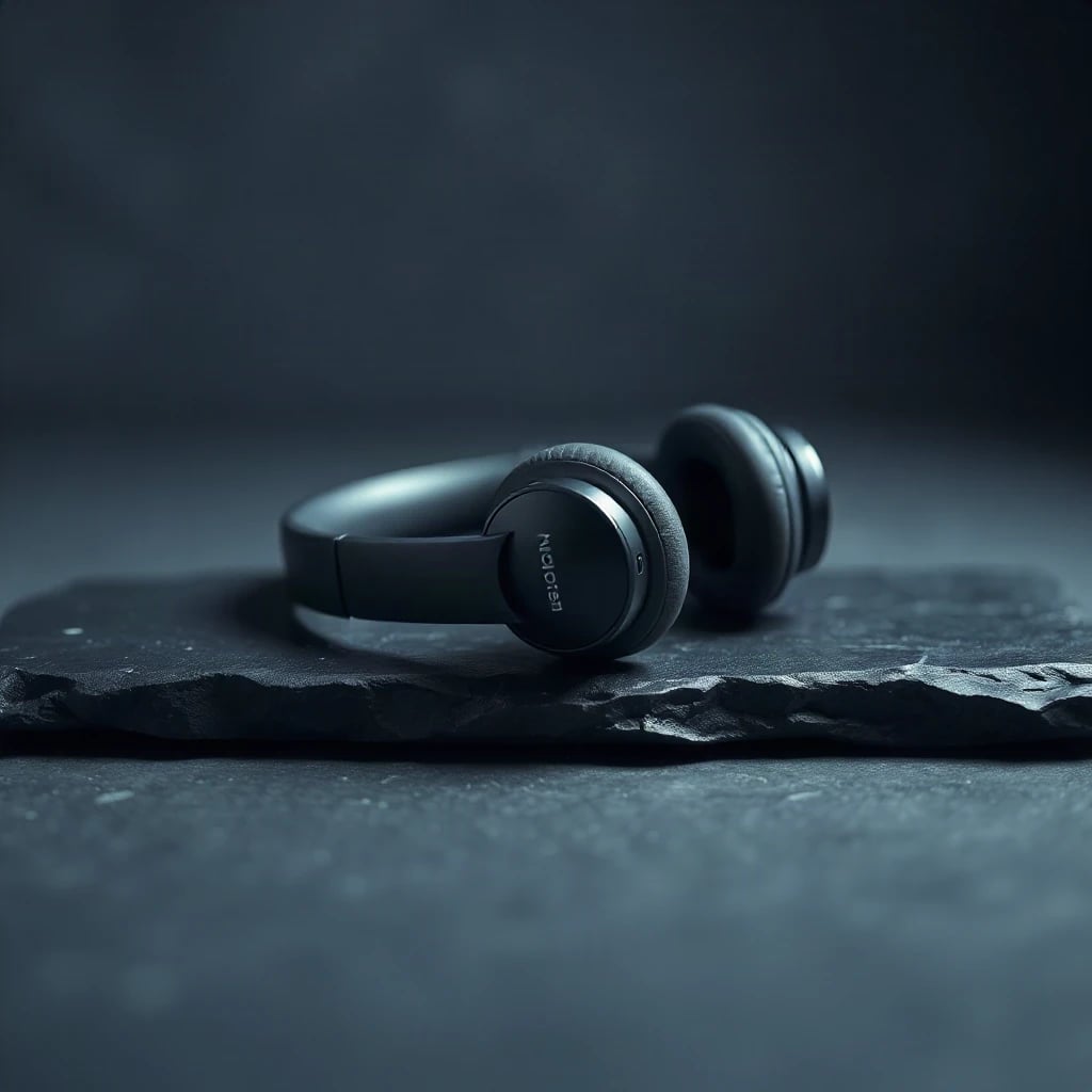 Headphones on Stone