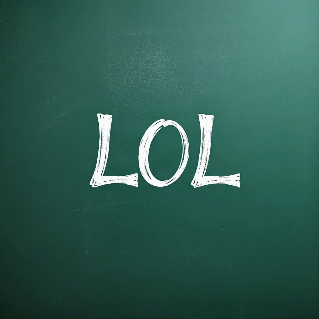 Chalkboard Lol Typography