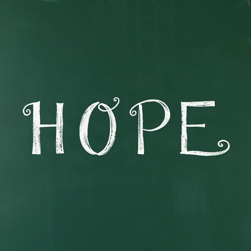 Chalkboard Hope Typography