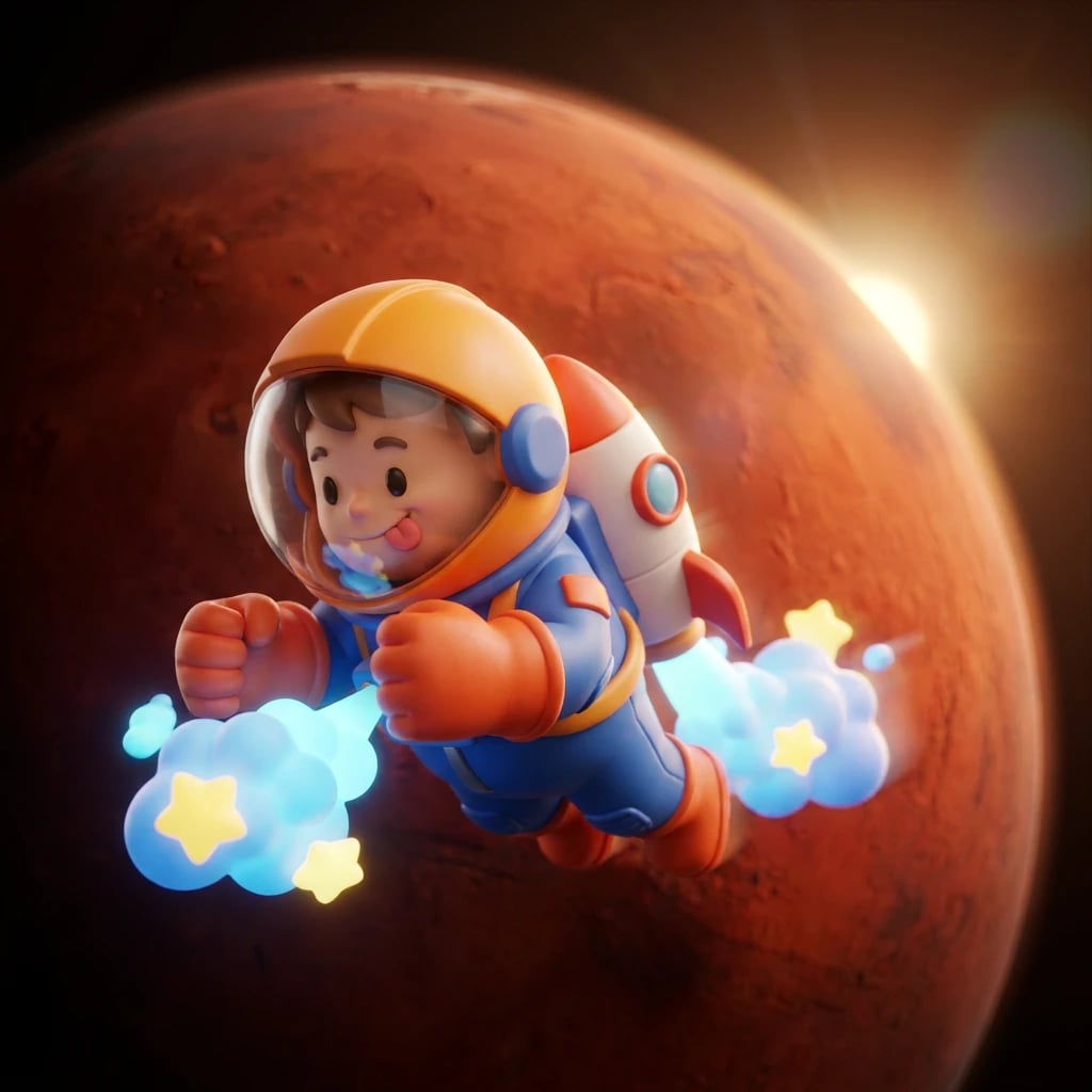 Mars Orbit Rocket Backpack Dash