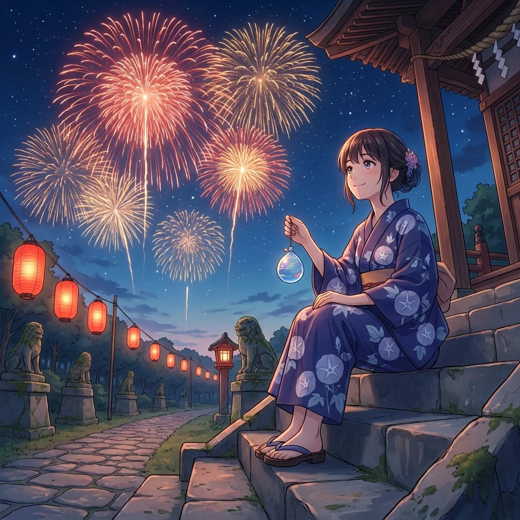 Fireworks Over the Shrine Steps