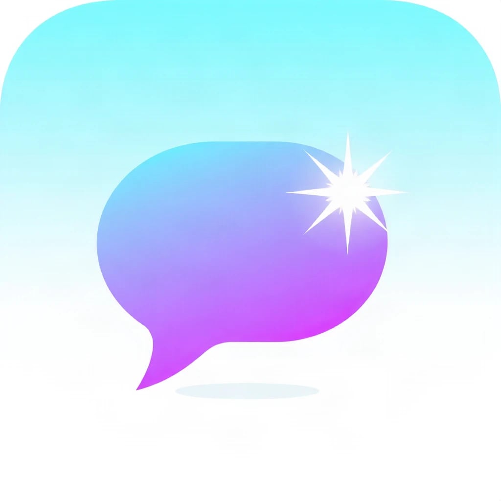 Gradient Modern Chat Bubble Logo