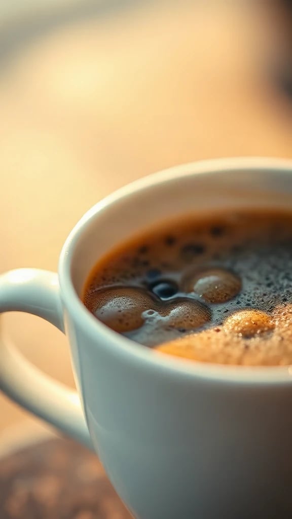Coffee Crema Macro Golden