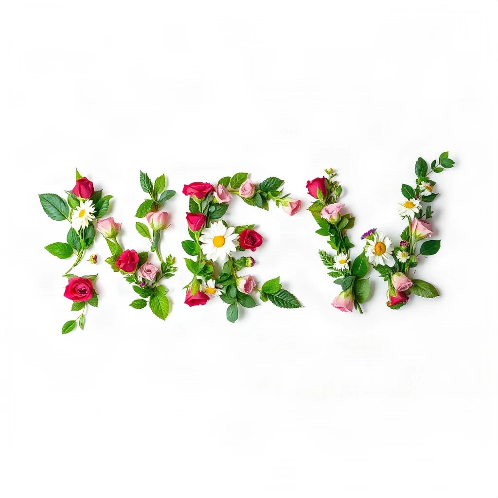 Floral Letters New Typography