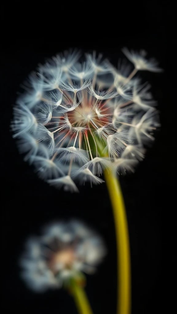 Dandelion Seeds Macro Studio