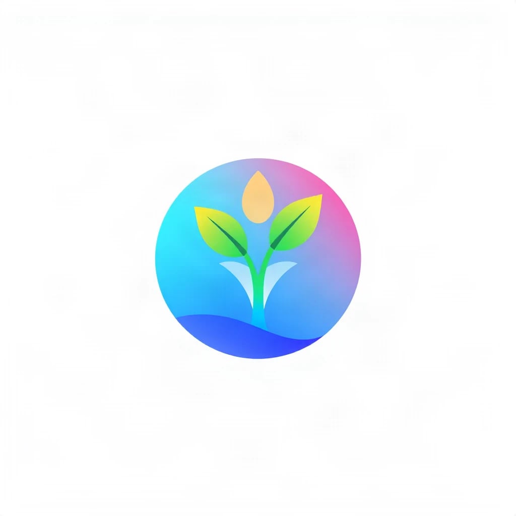 Gradient Modern Seed Sprout Logo