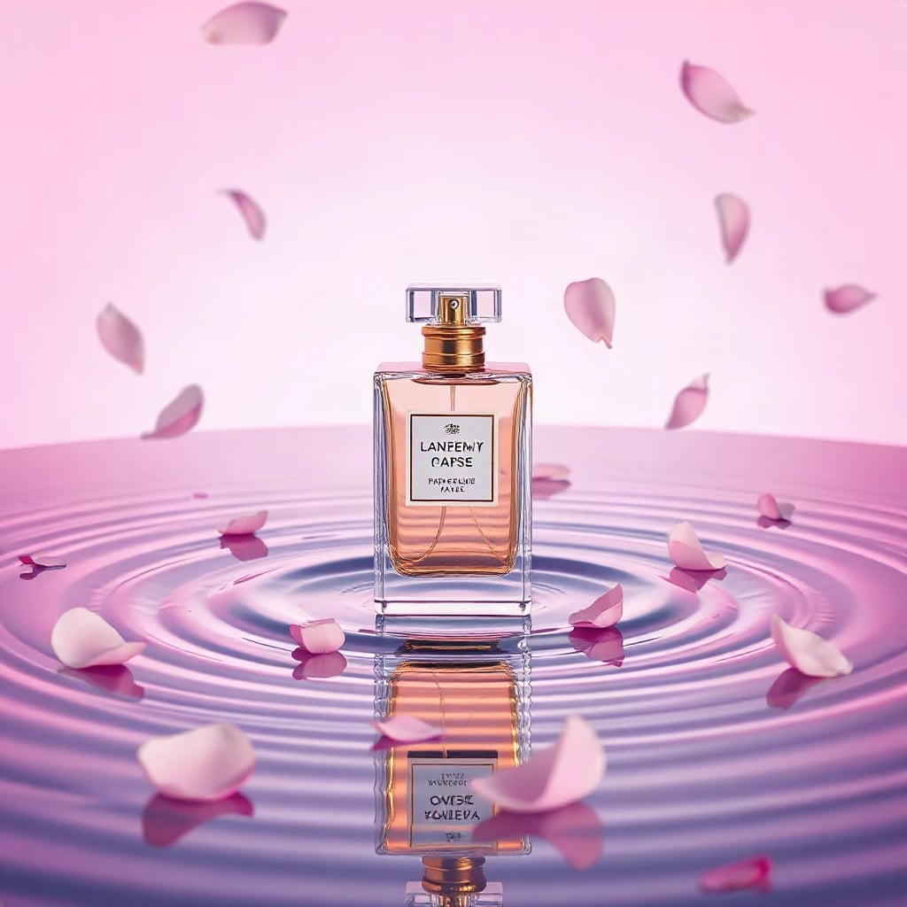 Perfume Bottle on Water