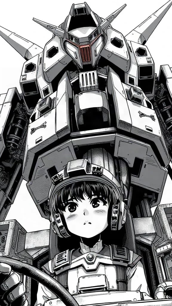Mecha Pilot Manga Panel