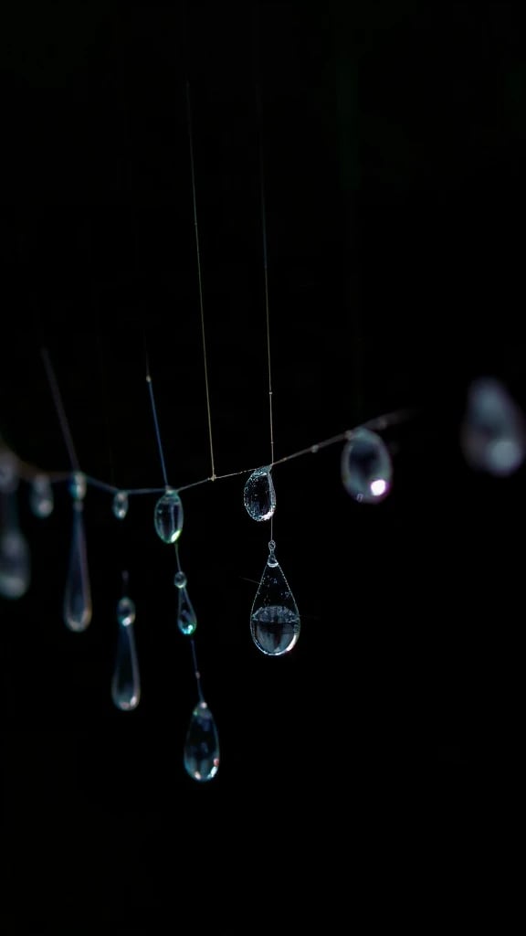 Dewdrop Spider Web Macro Studio
